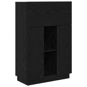 vidaXL Schreibtisch Schwarz Eichen-Optik 71.5 x 31.5 x 106.5 cm