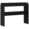 vidaXL Konsolentisch Schwarz Eichen-Optik 80 x 30 x 102 cm