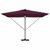 vidaXL Roma Parasol Rot 286 x 284 x 270 cm Aluminium und Polyester