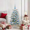 vidaXL K&uuml;nstlicher klappbarer Weihnachtsbaum Wei&szlig; 120 cm PE und PVC