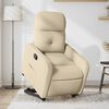 vidaXL Relaxsessel mit Aufstehhilfe Creme Stoff