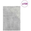 vidaXL Dekoplatten 150 pcs Beton Grau 21 x 30 x 0,27 cm Holzwerkstoff