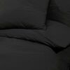 vidaXL Bettw&auml;sche-Set Schwarz 220x240 cm Baumwolle