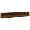 vidaXL TV-Wandschr&auml;nke 2 Stk. Braun Eiche-Optik 100x30x30 cm