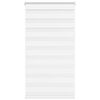 vidaXL Doppelrollo Wei&szlig; 80x100 cm Stoffbreite 75,9 cm Polyester