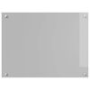 vidaXL K&uuml;chenr&uuml;ckwand 2 pcs Hellgrau 80 x 60 cm Geh&auml;rtetes Glas