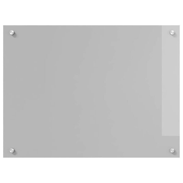 vidaXL K&uuml;chenr&uuml;ckwand 2 pcs Hellgrau 80 x 60 cm Geh&auml;rtetes Glas