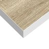 vidaXL Schweberegal Eichen-Optik und Wei&szlig; 23x23,5x3,8 cm MDF