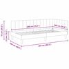 vidaXL Eckbettgestell mit Kopfteil Creme 100 cm x 200 cm Samt