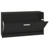 vidaXL Schuhbank Schwarz 80 x 24 x 45 cm Holzwerkstoff
