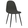 vidaXL Esszimmerst&uuml;hle 2 Stk. 45x53,5x83 cm Schwarz Kunstleder