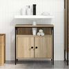 vidaXL Badezimmerschrank mit T&uuml;r Beige 60 x 30 x 60 cm Holzwerkstoff