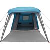 vidaXL Campingzelt mit Vorzelt 5 Personen Blau Wasserdicht