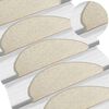 vidaXL Stufenmatten 15 Stk. 65x21x4 cm Silber Halbrund Gro&szlig;