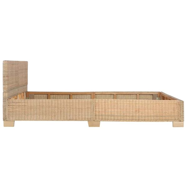 vidaXL Bettrahmen Handgewebt Echtes Rattan 160&times;200 cm