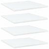 vidaXL B&uuml;cherregal-Bretter 4 Stk. Wei&szlig; 40x40x1,5 cm Holzwerkstoff