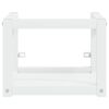 vidaXL Badezimmer Wand-Waschtischgestell Wei&szlig; 40x38x31 cm Eisen