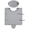 vidaXL Pferdedecke Hellgrau und Rosa Polyester