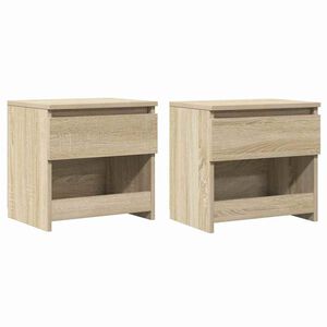 vidaXL Nachttische 2 Stk. Sonoma-Eiche 40x30x39 cm Holzwerkstoff