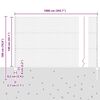 vidaXL Zaun mit Pfosten Silber 1,4 x 10 m Stahl