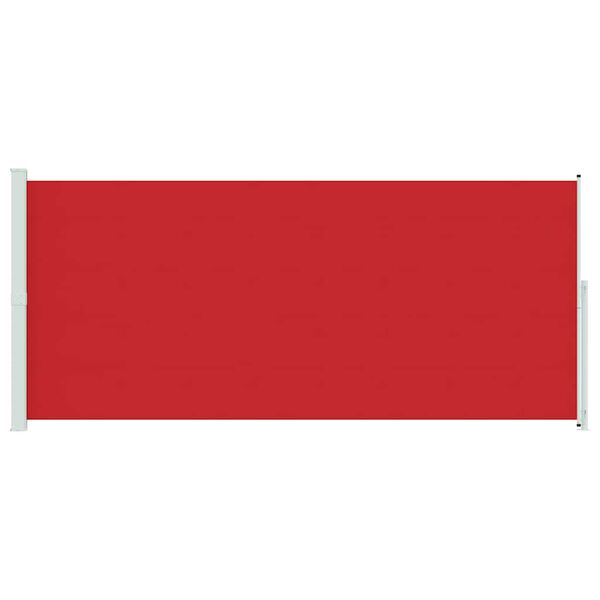 vidaXL Seitenmarkise Ausziehbar 220x500 cm Rot