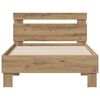 vidaXL Bettrahmen Artisan-Eiche 98,5 x 200 cm Holzwerkstoff