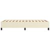 vidaXL Bettgestell Creme 90x200 cm Kunstleder