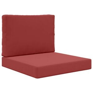 vidaXL Sofakissen f&uuml;r drau&szlig;en Polyester Weinrot 60 x 60 cm