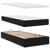 vidaXL Ottoman-Bett mit Matratze Schwarz 100x200 cm Samt
