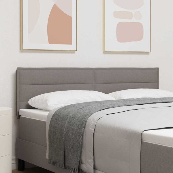 vidaXL Kopfteil mit Kopfteil Taupe 144 cm Kunstleder