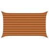 vidaXL Sonnensegel Orange und Braun 3,5 x 2 m 100 % Polyester Oxford