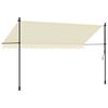 vidaXL Markise Einziehbar Creme 350x150 cm Stoff und Stahl
