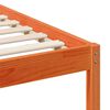vidaXL Bettgestell mit Nachttischen Wachsbraun 90 x 220 cm