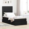 vidaXL Aufbewahrungsbett mit Matratze Schwarz 100 x 200 cm Polyester