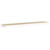 vidaXL Schweberegale 2 Stk. Eichen-Optik und Wei&szlig; 120x23,5x3,8 cm MDF