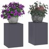 vidaXL Pflanzenständer 2 pcs Anthrazit 24 x 24 x 35 cm Stahl