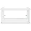 vidaXL Badezimmer Wand-Waschtischgestell Wei&szlig; 59x38x31 cm Eisen