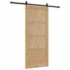 vidaXL Schiebet&uuml;r ORKDAL Braun 86 x 198,5 cm Massives Kiefernholz