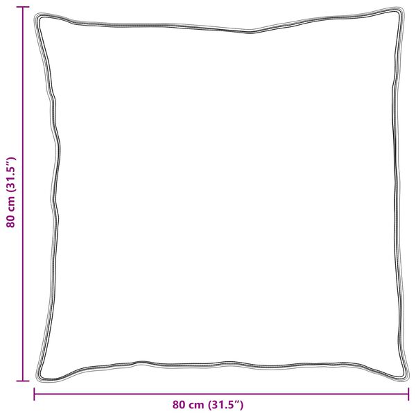 vidaXL Kopfkissen mit Kissen 2 pcs Weiß 80 x 80 cm Baumwolle