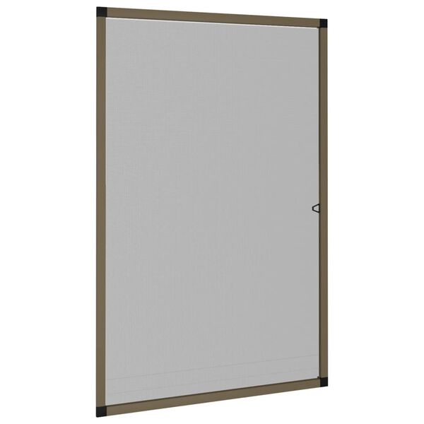 vidaXL Insektenschutz f&uuml;r Fenster Braun 90x120 cm