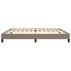 vidaXL Bettgestell ohne Matratze Taupe 200x200 cm Stoff