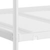 vidaXL Etagenbett ohne Matratze Wei&szlig; 90x190 cm Stahl