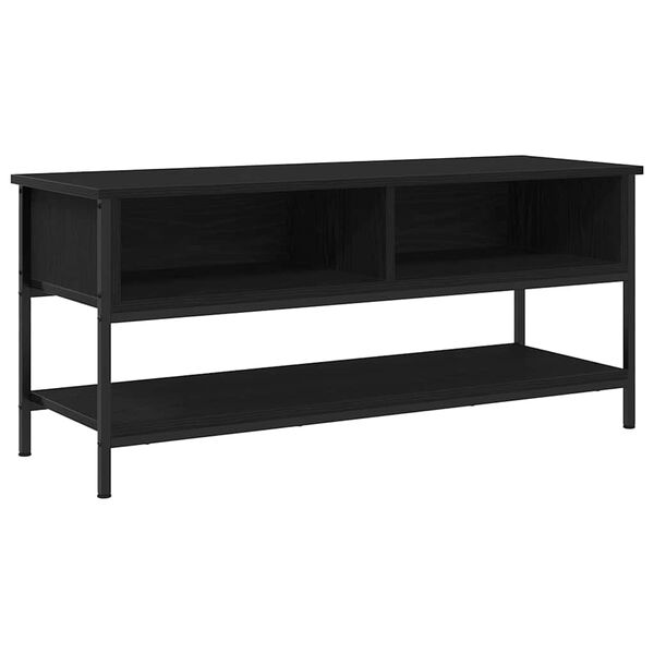 vidaXL TV-Schrankset Schwarz Eichen-Optik 100 x 35 x 45 cm