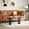 vidaXL Couchtischbeine V-Form 2 St&uuml;ck Schwarz 28x(42-43,3) cm Stahl
