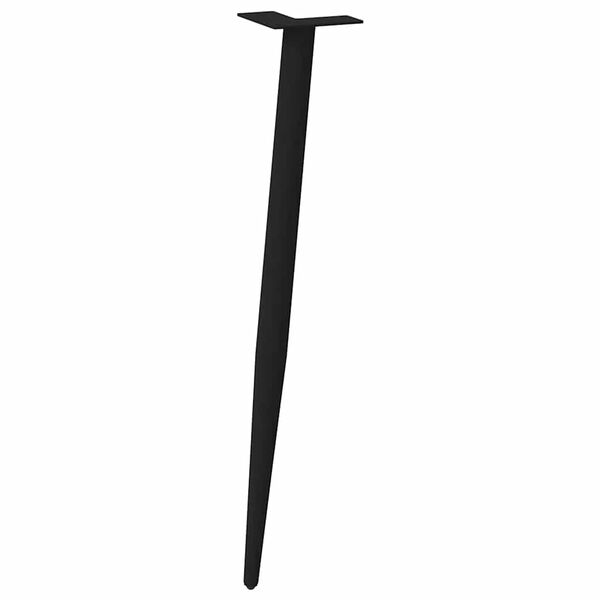 vidaXL Konsolentischbeine Konische Form 4 Stk. Schwarz 72-73 cm Stahl