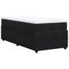 vidaXL Boxspringbett mit Matratze Schwarz 90x200 cm Samt