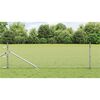 vidaXL Zaunpfosten Silber 50 x 0,5 m (13 mm Masche) Stahl