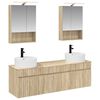 vidaXL Badezimmerschrank-Set 5 pcs Sonoma-Eiche 50 x 14,5 x 70 cm