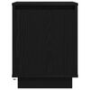 vidaXL Nachttische mit LED-Leuchten 2 Stk. Schwarz 38x34x50 cm