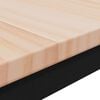 vidaXL Esstisch Natur 110 x 110 x 75 cm Massives Kiefernholz